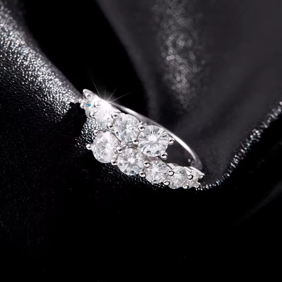 Bypass Eternity Moissanite Band (1.8ct) - Cleora