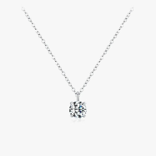 Moissanite 1ct Solitaire Necklace - Cleora
