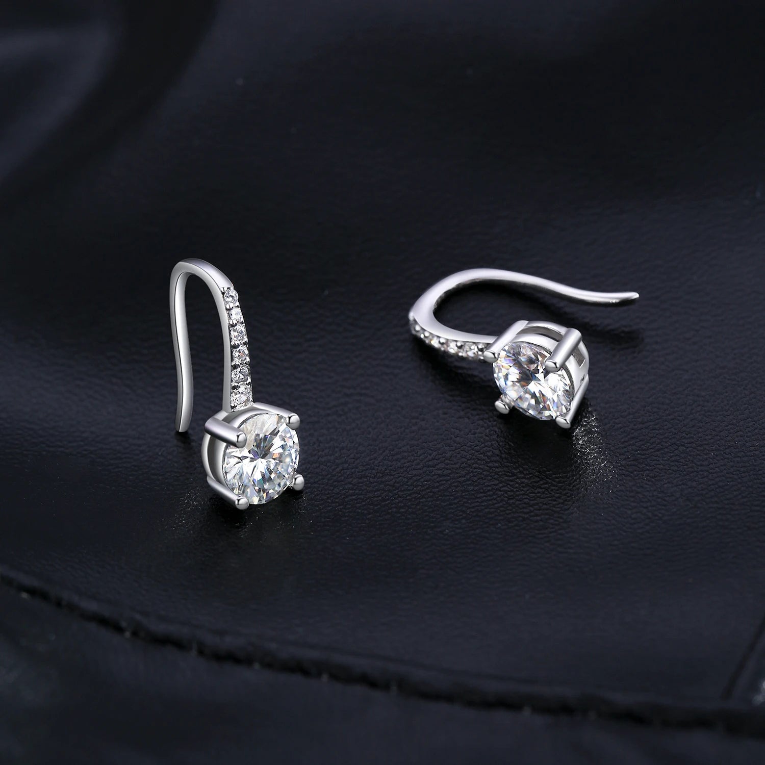 Moissanite Drop Earrings (2ct) - Cleora