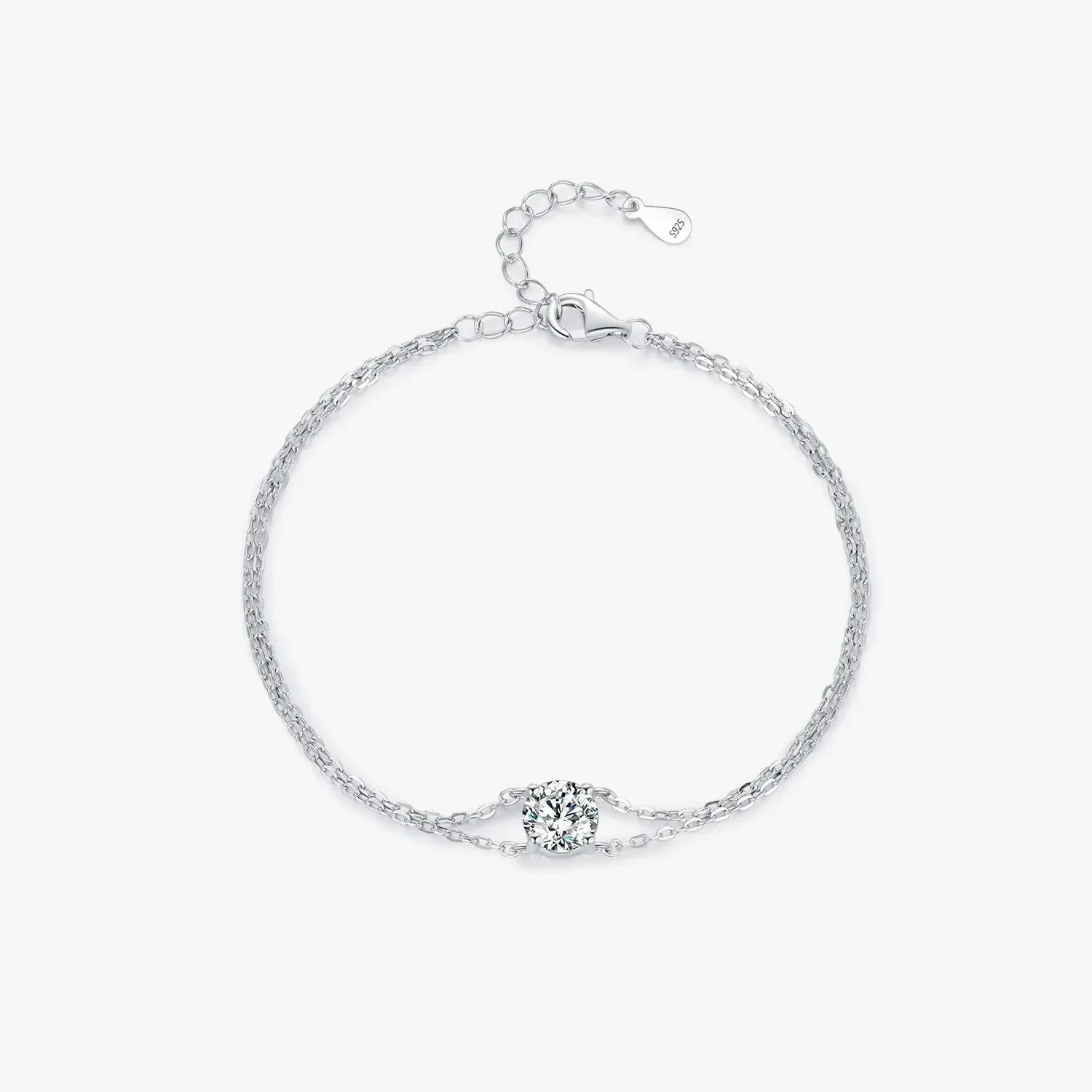 Moissanite Duet Bracelet - Cleora
