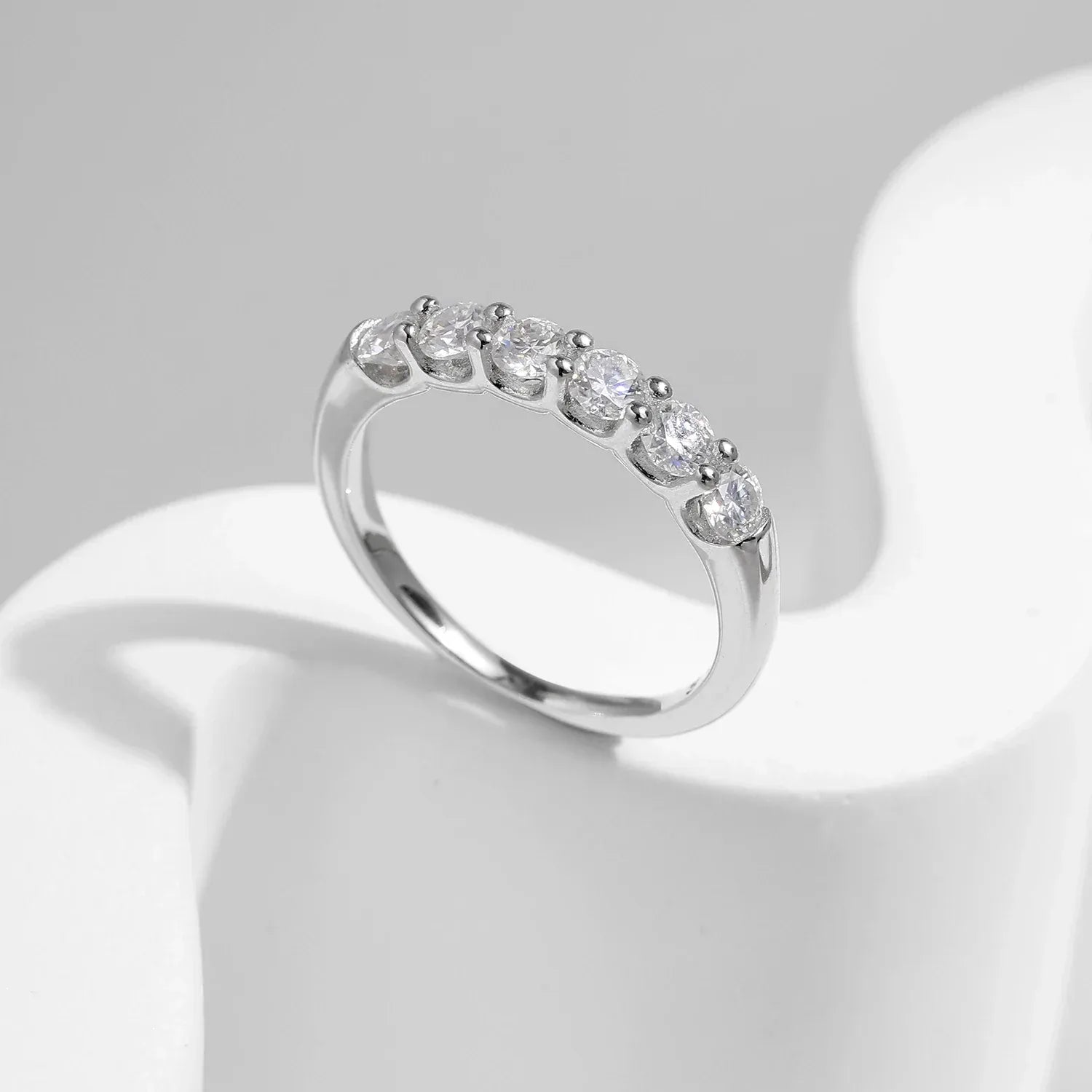 Moissanite Eternity Band - Cleora