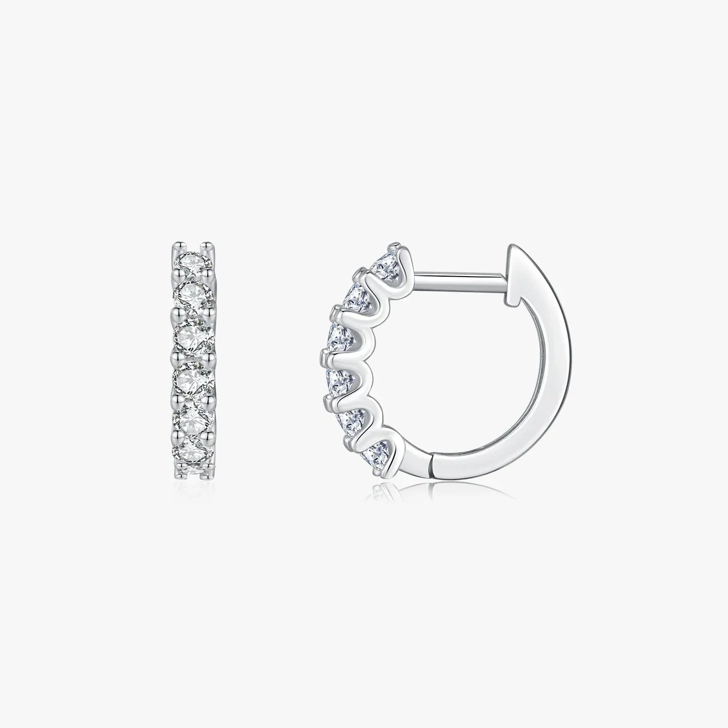 Moissanite Eternity Huggies - Cleora