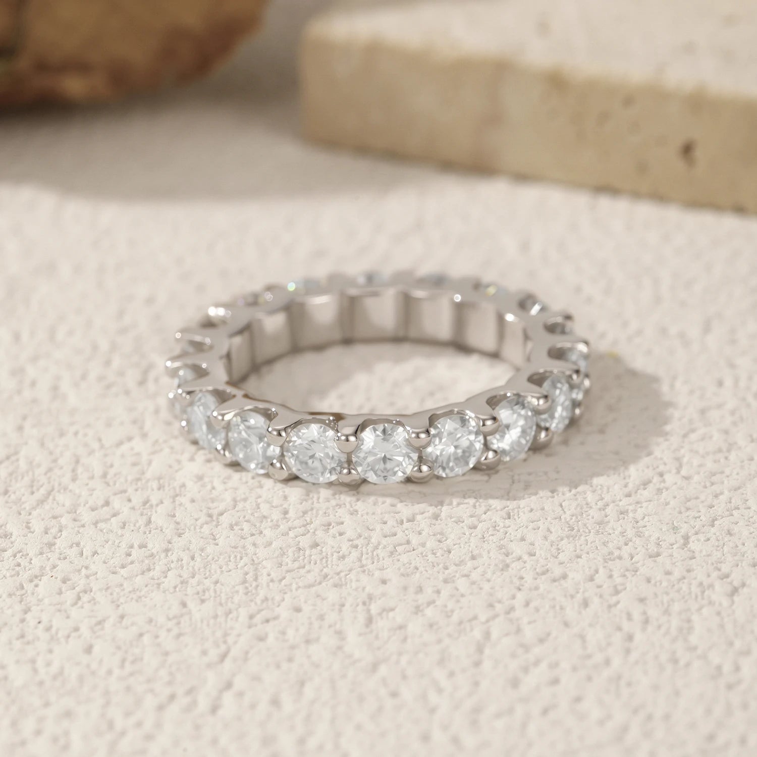Infinite Eternity Moissanite Band - Cleora