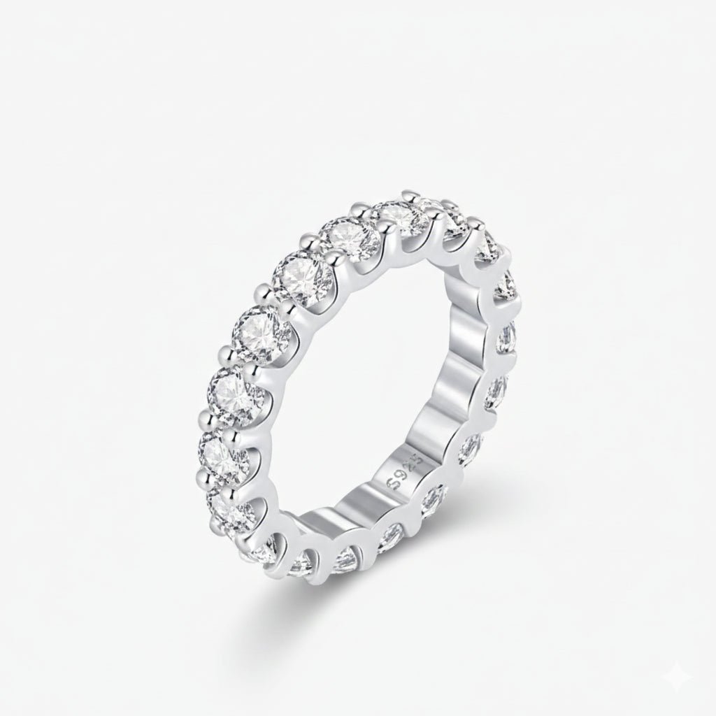 Infinite Eternity Moissanite Band - Cleora