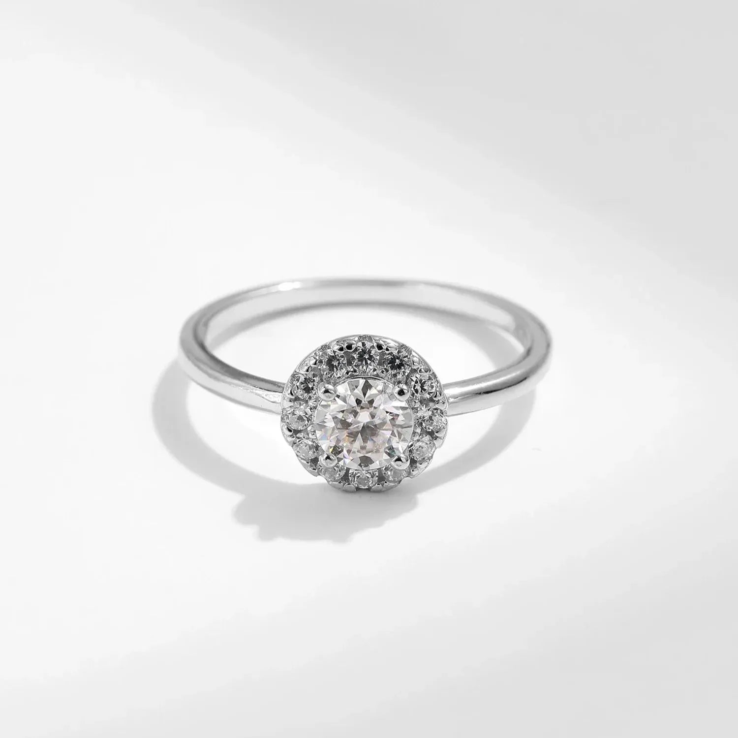 Moissanite Halo Ring - Cleora