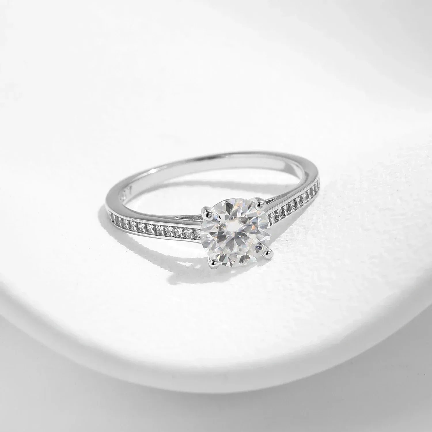Moissanite Lunaria Ring - Cleora