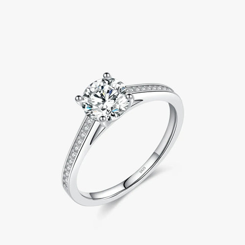 Moissanite Lunaria Ring - Cleora