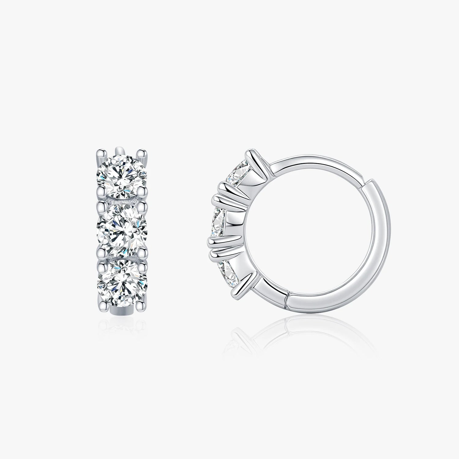 Moissanite Luxe Huggies - Cleora