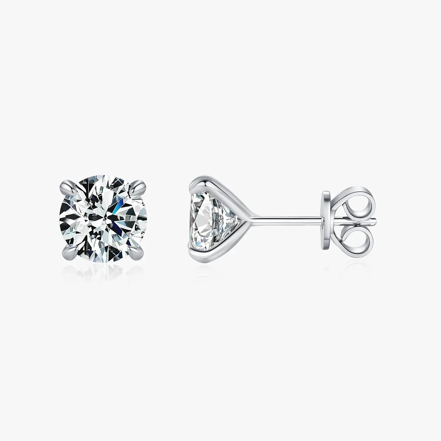 Moissanite Martini Studs - Cleora
