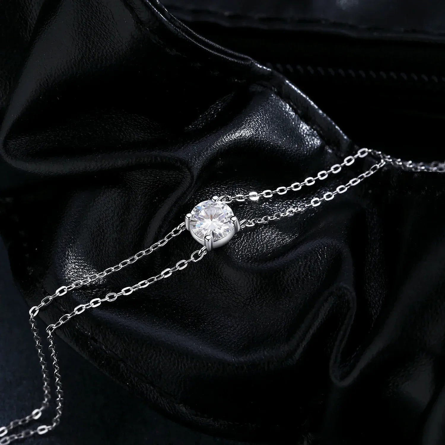 Moissanite Duet Bracelet - Cleora