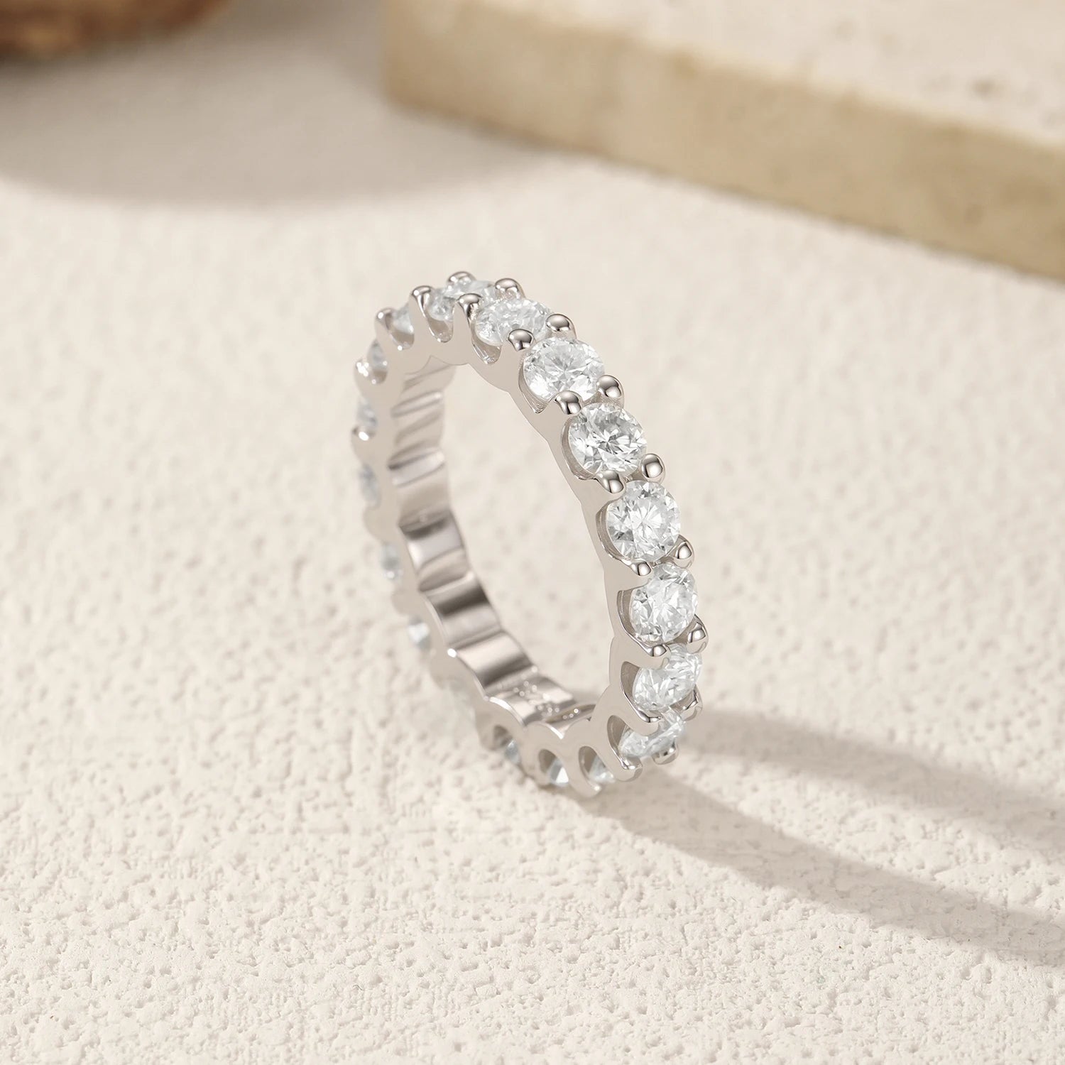 Infinite Eternity Moissanite Band - Cleora