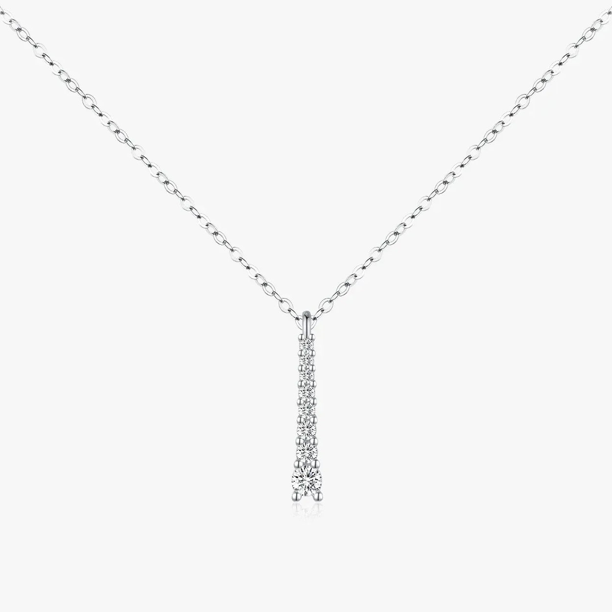 Evora Cascade Moissanite Necklace - Cleora